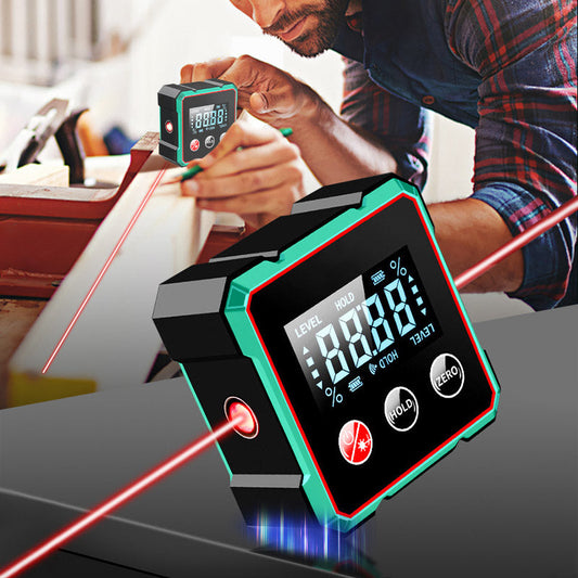 👷📐 Găsitor de Unghiuri Digital Magnetic cu Laser Electronic