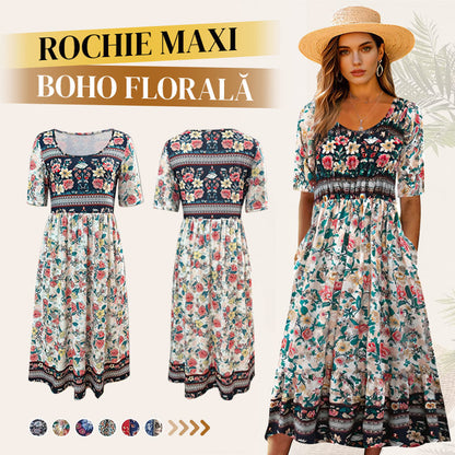 🌞 HOT SALE 49% OFF - Rochie de vară cu imprimare boemă 🌸