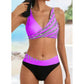 Costum de baie bikini din două piese la modă pentru femei👙