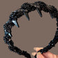 👸✨Frumoase accesorii de păr cu margele negre