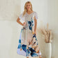 👗 Rochie maxi cu imprimeu și decolteu în V pentru femei