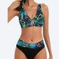 Costum de baie bikini din două piese la modă pentru femei👙