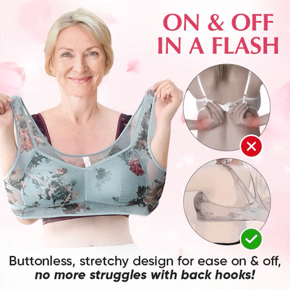 🌸2025 New Lace Buttonless Comfort Bra