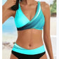 Costum de baie bikini din două piese la modă pentru femei👙