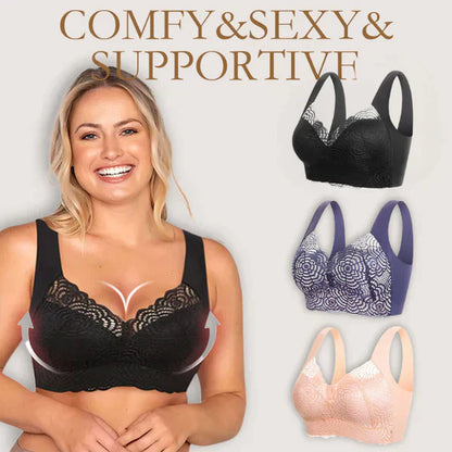 🔥Ultimate Lift Stretch Full Shape Seamless Lace Bra (3 buc)