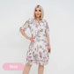 🌸fustă plisată elegantă din șifon floral