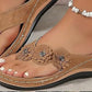 🌸【EU 35-43】Sandale confortabile cu pană florale