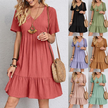 💃 2025 Rochie de primăvară-vară din bumbac