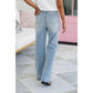 👖 Blugi cu picior drept, cu talie înaltă, de epocă, stretch