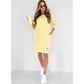 💝Rochie cu gât rotund și mânecă 3/4 cu buzunare