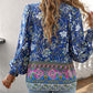 💖Moda femeilor imprimate V-Neck Long Sleeve Shirt