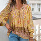 💖Moda femeilor imprimate V-Neck Long Sleeve Shirt