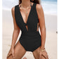🩱Culoare solidă Lace Up Costum de baie două piese