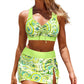 🌞👙Set costum de baie două piese imprimat pentru femei🏝️