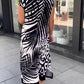 💖Rochie lejeră cu mânecă scurtă și imprimeu