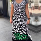 💖Rochie lejeră cu mânecă scurtă și imprimeu