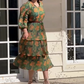 💃Rochie tipărită elegantă pentru femei care curge cu guler V