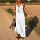 💖Femei V-Neck Maxi Casual Rochii