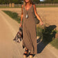 💖Femei V-Neck Maxi Casual Rochii