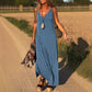 💖Femei V-Neck Maxi Casual Rochii