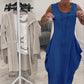 👗Rochie simplă fără mâneci cu buzunare