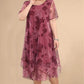 🌺Elegant mare dimensiune vrac sifon imprimate rochii