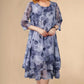 🌺Elegant mare dimensiune vrac sifon imprimate rochii