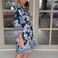 🌸Rochie tipărită retro cu decolteu în V, lejeră