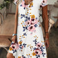 🌺Rochie maxi elegantă cu imprimeu floral și decolteu în V