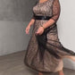 👗Plus Dimensiune dublu strat rochie elegantă