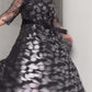 👗Plus Dimensiune dublu strat rochie elegantă