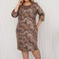 💝Rochie elegantă plus size cu imprimeu floral