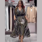 💝Rochie elegantă de epocă cu decolteu în V