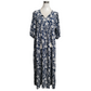 🌸Rochie lungă elegantă pentru femei cu imprimare florală și gât în V