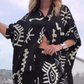 🌻Set de două piese cu imprimare de modă pentru femei (cămașă + pantaloni cu picior larg)