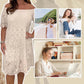 💃Rochie elegantă de dantelă patchwork fără bretele