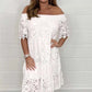 💃Rochie elegantă de dantelă patchwork fără bretele