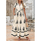 👗 Rochie Maxi Boho Casual V-Neck pentru femei