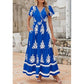 👗 Rochie Maxi Boho Casual V-Neck pentru femei