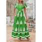 👗 Rochie Maxi Boho Casual V-Neck pentru femei