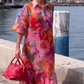 💃Rochie elegantă imprimată din sifon