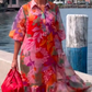 💃Rochie elegantă imprimată din sifon