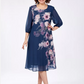 🌺Rochie elegantă din șifon imprimat cu gât rotund