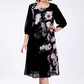 🌺Rochie elegantă din șifon imprimat cu gât rotund