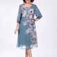 🌺Rochie elegantă din șifon imprimat cu gât rotund