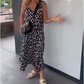 💝Rochie imprimată fără mâneci, cu decolteu în V