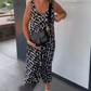 💝Rochie imprimată fără mâneci, cu decolteu în V
