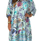 🌺V-Neck buton în jos vrac rochie florale