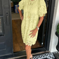 💝Rochie feminină din dantelă cu mâneci bufante din flori