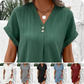 🍃Minimalist rochie de culoare solidă cu gât în V pentru femei